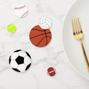Confettis Baseball Basketball Football Football Football Ten