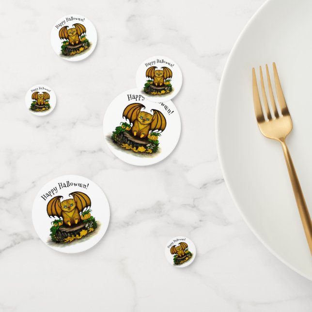 Confettis Bat d'Halloween mignonne (Groupe)