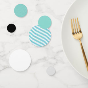 Confettis bleus turquoises de Tableau de partie de