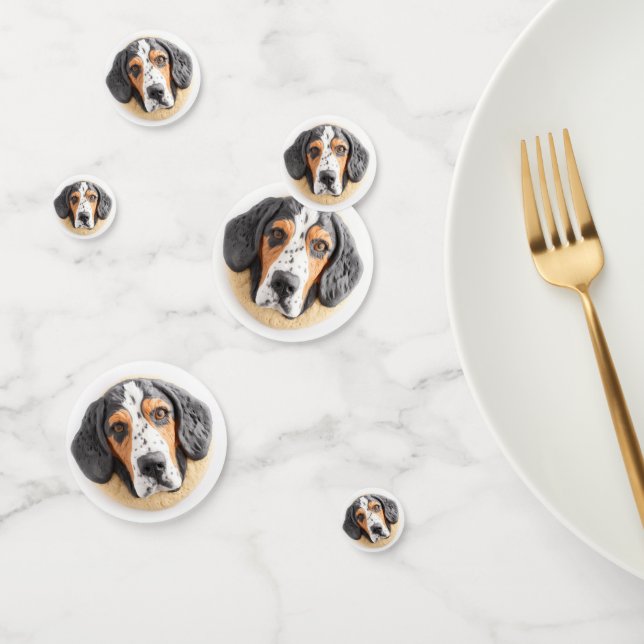 Confettis Bluetick Coonhound Dog 3D inspiré (Groupe)