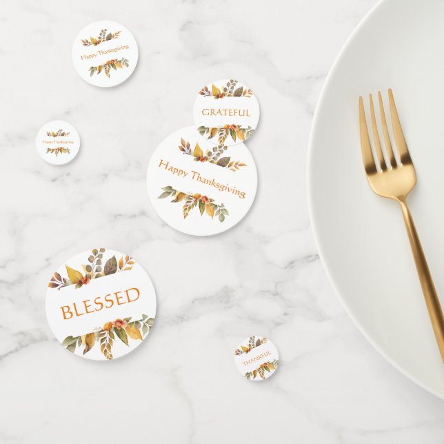 Confettis Bon thanksgiving Grateful Merci (Groupe)