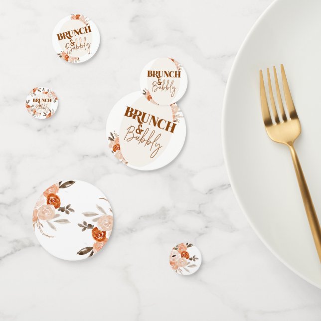 Confettis Brunch & Bubbly, Fête des mariées, Pape nuptiale f (Groupe)