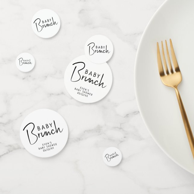 Confettis Brunch pour bébé Neutre Moderne Simple (Groupe)