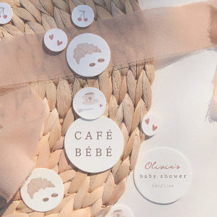 Confettis Café Bébé Aquarelle Baby Shower Mignon