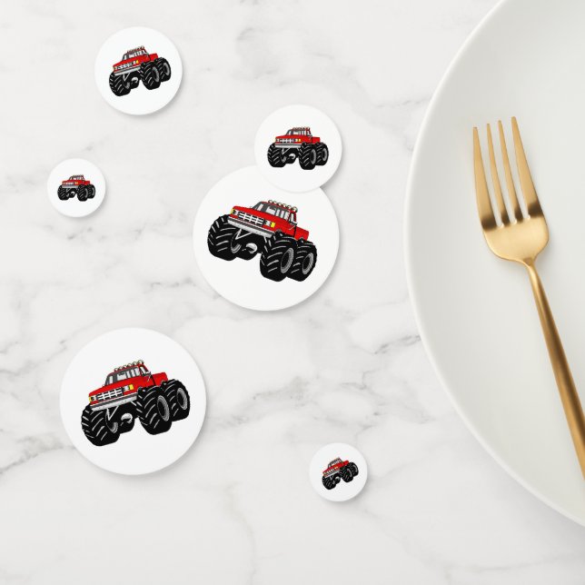 Confettis Camion Red Monster (Groupe)