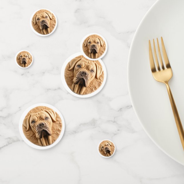 Confettis Cane Corso 3D inspiré (Groupe)