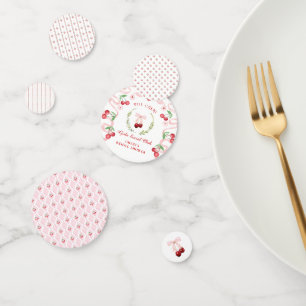 Confettis Cerise sur le Gâteau   Réception de Mariage