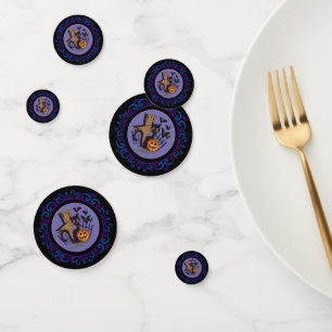 Confettis Chat bleu violet noir Chat Tombstone Chats Hallowe