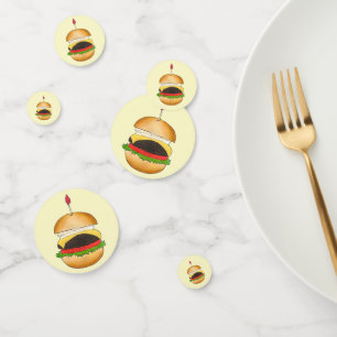 Confettis Cheese Burger Cheeseburger BBQ Barbecue Cuisine