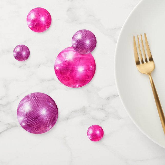 Confettis Chic Bold Parties scintillant rose Retro Mariage d (Groupe)