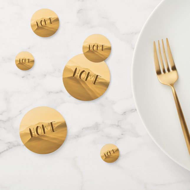 Confettis Citation de la maison de lever du soleil sur les c (Groupe)