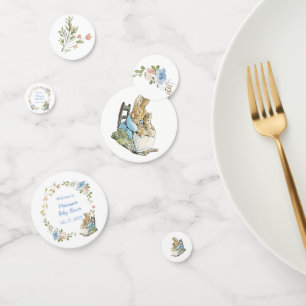 Confettis Classic Pierre le lapin Baby shower jumeau