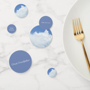 Confettis Clouages blancs floffés