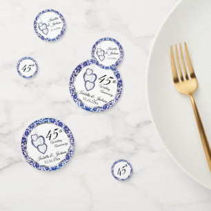 Confettis Coeur du 45e anniversaire du Mariage