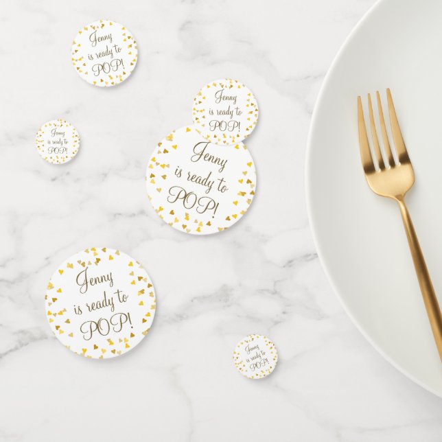 Confettis Coeurs d'or Elle est prête à faire la promotion du (Groupe)