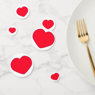 Confettis Coeurs rouges