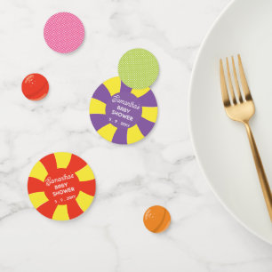 Confettis Coloré Sweet Fun Candy Baby shower à thème