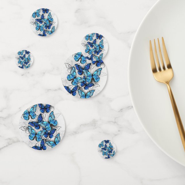 Confettis Composition des White and Blue Butterflies (Groupe)
