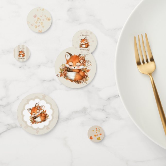 Confettis Cosy Renard d'automne Baby shower Cosy Woodland Pa (Groupe)