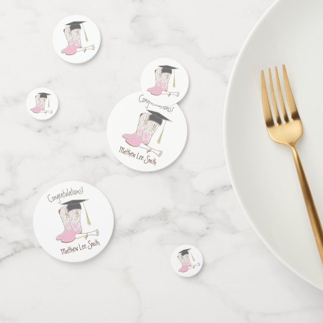 Confettis Cowboy Cowgirl Graduation Pays Western Party (Groupe)