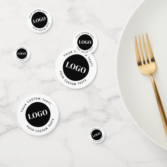 Confettis Custom Logo Text Business Promotional  (Groupe)