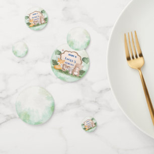 Confettis Cute Bear squirrel jungle tropicale fête d'anniver