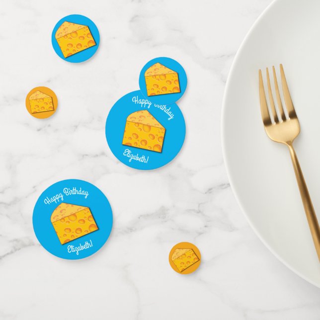 Confettis Cute Fromage Wedge Enfants 1er anniversaire fête (Groupe)
