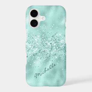 Confettis de papier alu bleu Glam Aqua