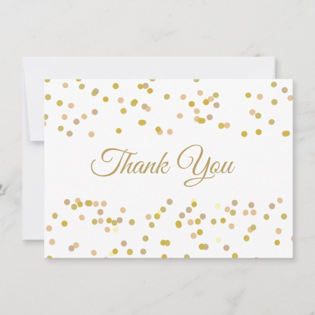Confettis de Poussière d'Or Merci (Devant)