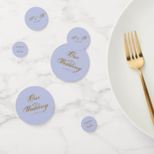 Confettis de table de mariage élégants modernes en