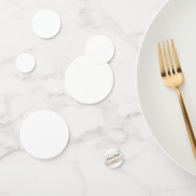 Confettis de table de mariage floraux