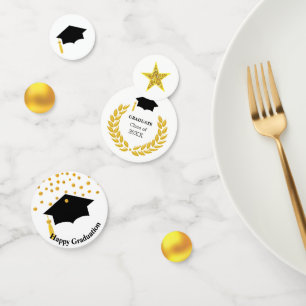 Confettis de table de remise de diplômes élégants