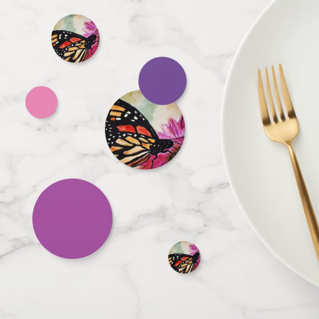 Confettis de table Papillon Monarch (Groupe)