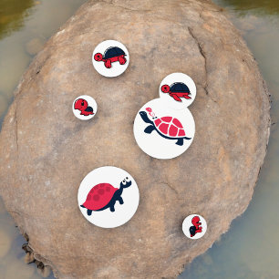 Confettis de table Tortue Coquille Rouge