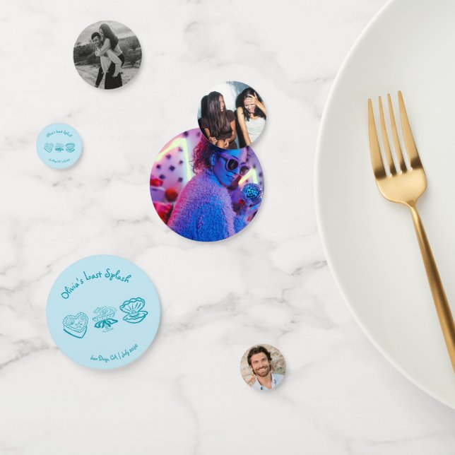 Confettis Décoration de fête de fiançailles pour la dernière (Groupe)