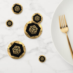 Confettis Dés à jouer RPG   Joueur de jeux de rôle sur table