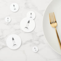 Dessin de ligne isolée du phare