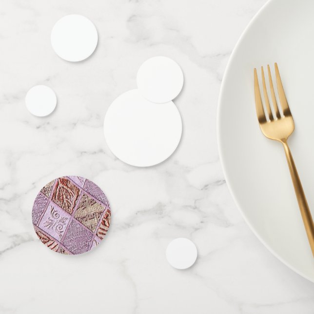 Confettis Dessins De Diamant En Rose (Groupe)