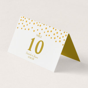 Confettis dorés sur mariage noir et blanc