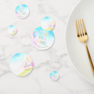 Confettis Douce onederland aquarelle pastel 1er Anniversaire