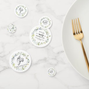 Confettis Douce verdure Eucalyptus Baby Shower