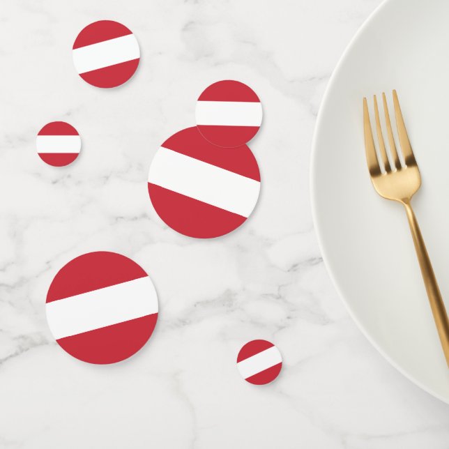 Confettis Drapeau autrichien (Groupe)