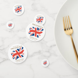 Confettis Drapeau King Charles III Union Jack