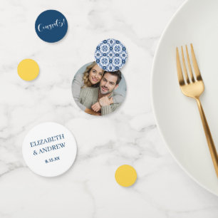 Confettis Élégant Mariage de citron méditerranéen