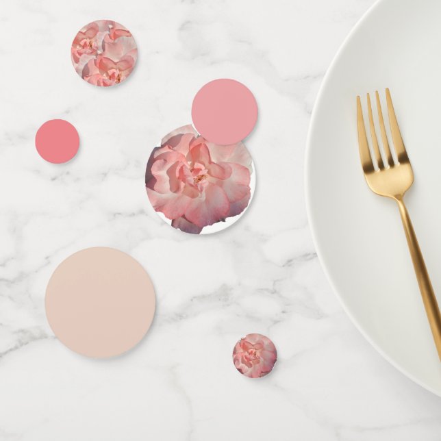 Confettis Elégante Rose rose rose rose rose florale Réceptio (Groupe)