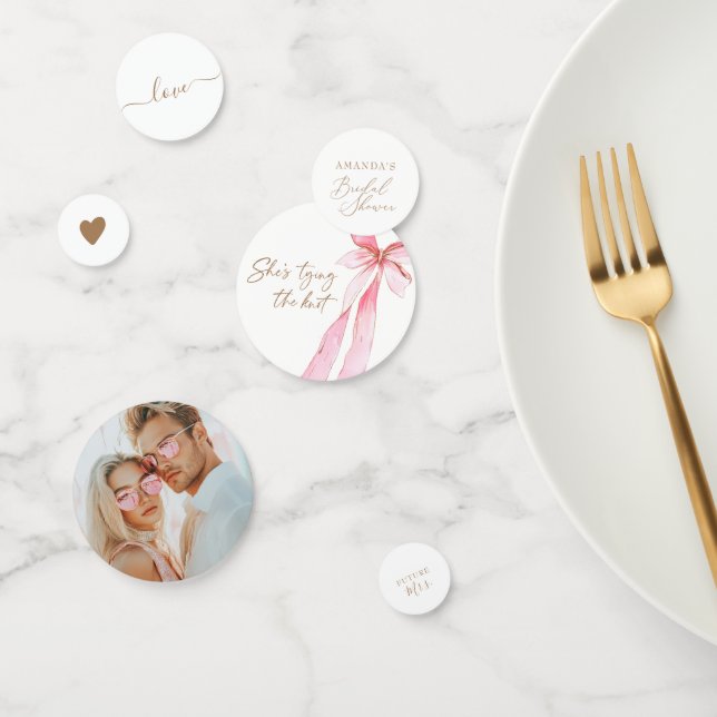 Confettis Elle noue la Fête des mariées du noeud (Groupe)