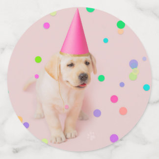 Confettis Enfant rose chiot du Little Paws Yellow Lab