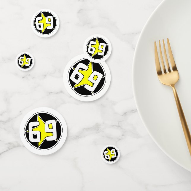 Confettis Étoile jaune 69 (Groupe)