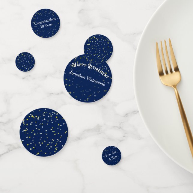 Confettis Étoiles de la partie de retraite (Groupe)