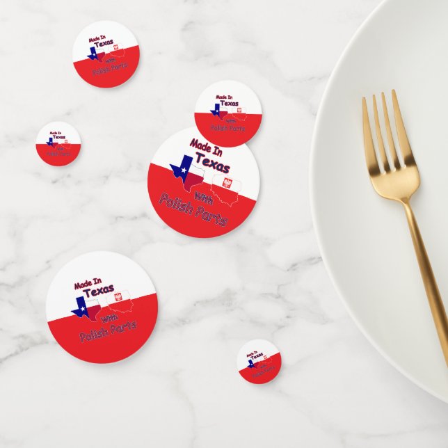 Confettis Fabriqué Au Texas Avec Pièces Polonaises (Groupe)
